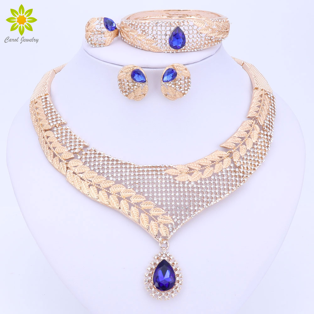 Dubai Crystal Jewelry Set Luxury Gold Color Big Nigerian Wedding African Beads Jewelry Set Costume Design For Women 3Color
Dubai Crystal Jewelry Set Luxury Gold Color Big Nigerian Wedding African Beads Jewelry Set Costume Design For Women 3Color