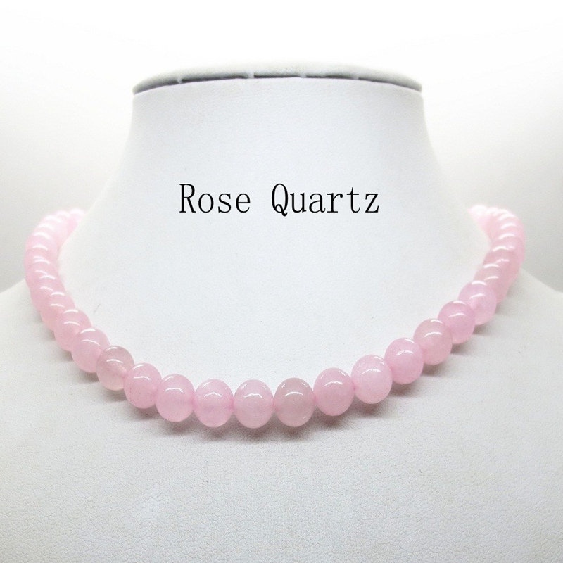 2018 Hot White 8MM Natural Turquoise Lava Amethyst Tiger Eye Beaded Choker Necklace For Women Men Jewelry Choker Body Chain