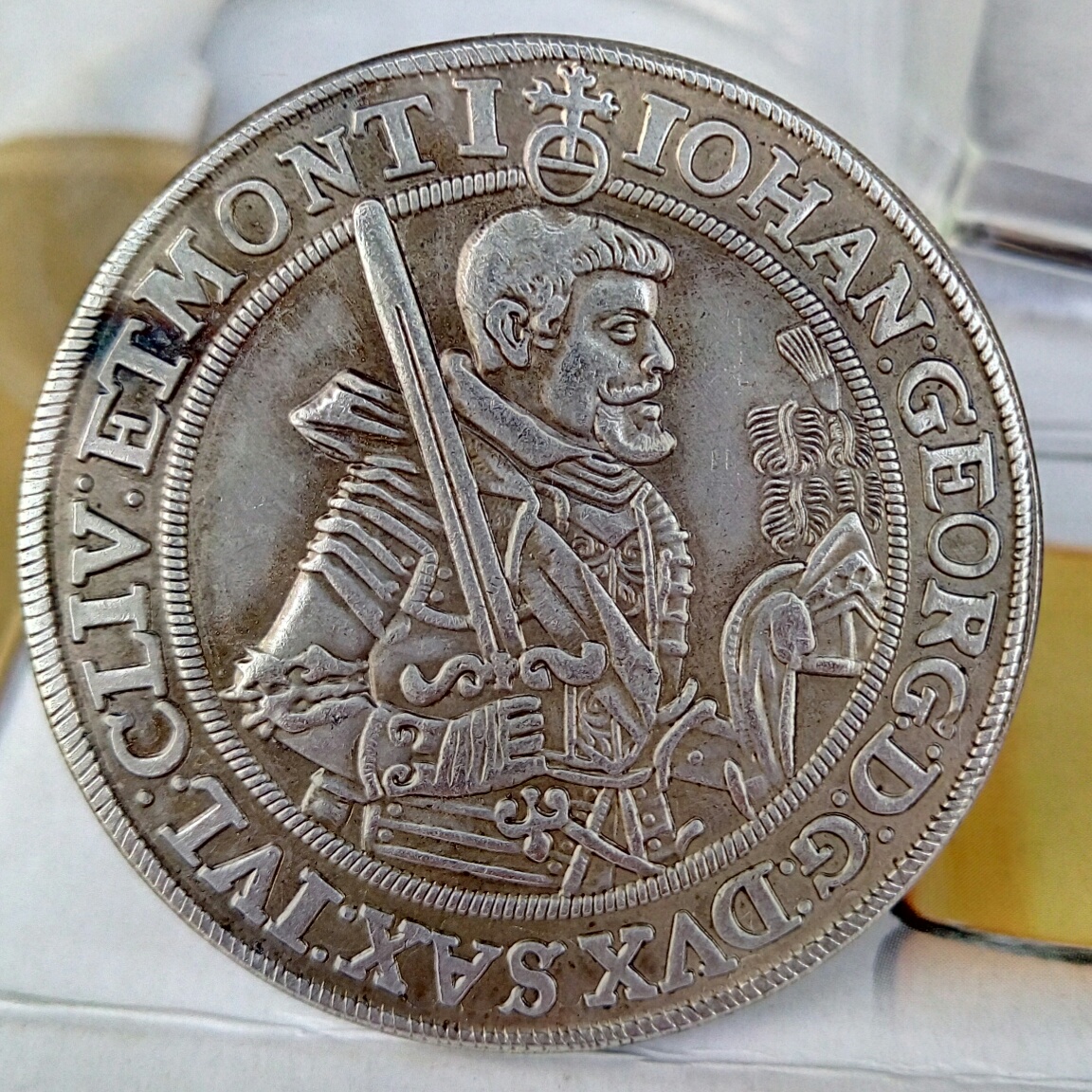 EXTRAORDINARY AUCTION STARTING 1 $ GERMANY SACHSEN GEORG I THALER 1624 SILVER EF Copy Coins Brass Craft Ornaments 
EXTRAORDINARY AUCTION STARTING 1 $ GERMANY SACHSEN GEORG I THALER 1624 SILVER EF Copy Coins Brass Craft Ornaments