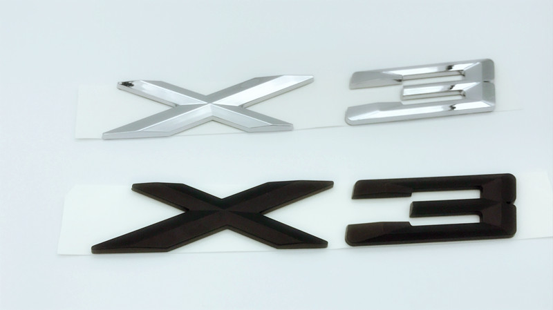 1pcs ABS Chrome/Black X3 Letters Number Trunk Rear Emblem Decal Badge Sticker for BMW X3
1pcs ABS Chrome/Black X3 Letters Number Trunk Rear Emblem Decal Badge Sticker for BMW X3