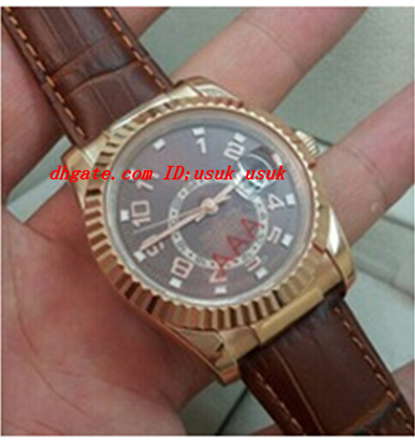 Luxury Wristwatch 326135 18k Rose Gold Brand New Automatic Mechanical Mens Watch Men's Wrist Watches Brown Leather Strap
Luxury Wristwatch 326135 18k Rose Gold Brand New Automatic Mechanical Mens Watch Men's Wrist Watches Brown Leather Strap