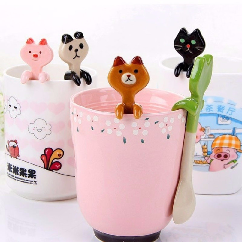 Wholesale- The new 2017 creative spoon can hang a tableware ceramic coffee spoon han edition cartoon animals creative gift
Wholesale- The new 2017 creative spoon can hang a tableware ceramic coffee spoon han edition cartoon animals creative gift