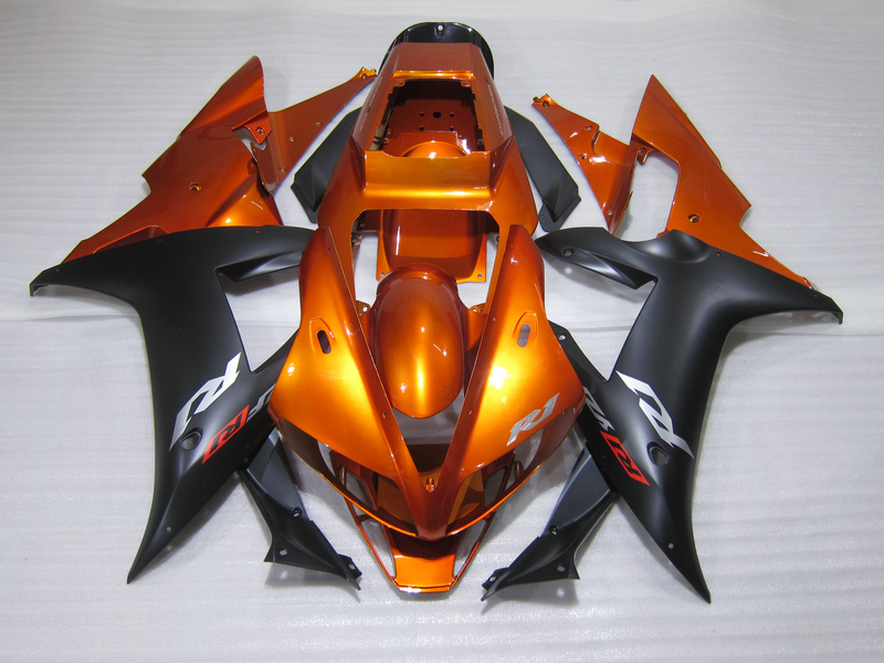 Injection molding plastic fairing kit for Yamaha YZF R1 2002 2003 burnt orange black fairings set YZF R1 02 03 OT35, Same as picture
Injection molding plastic fairing kit for Yamaha YZF R1 2002 2003 burnt orange black fairings set YZF R1 02 03 OT35, Same as picture