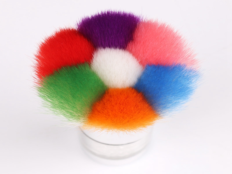 Colorful Nail Dust Brushes Acrylic & UV Nail Gel Powder Nail Art Dust Remover Brush Cleaner Rhinestones Makeup Foundation Tool