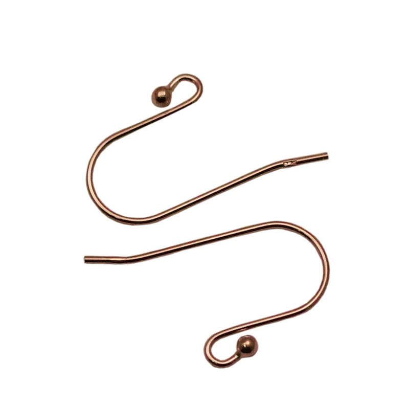 Beadsnice 925 Earring Hooks 21gauge Handmade Sterling Silver Earring Wires with Ball end for DIY Earrings Making ID25417