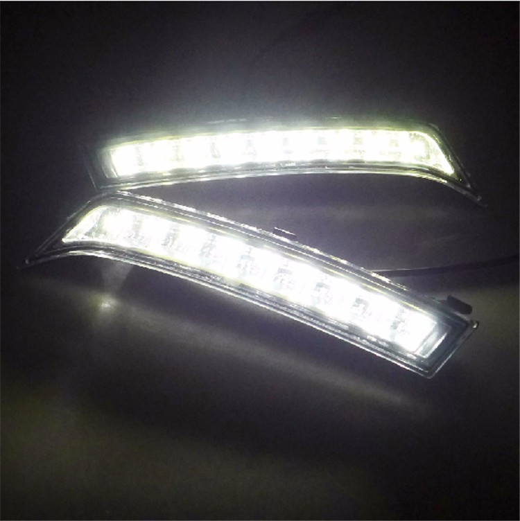 2pcs/set DRL Daytime Running Lights for Subaru Forester 2013 2014 Dimming style Relay 9 Chips Car Led light