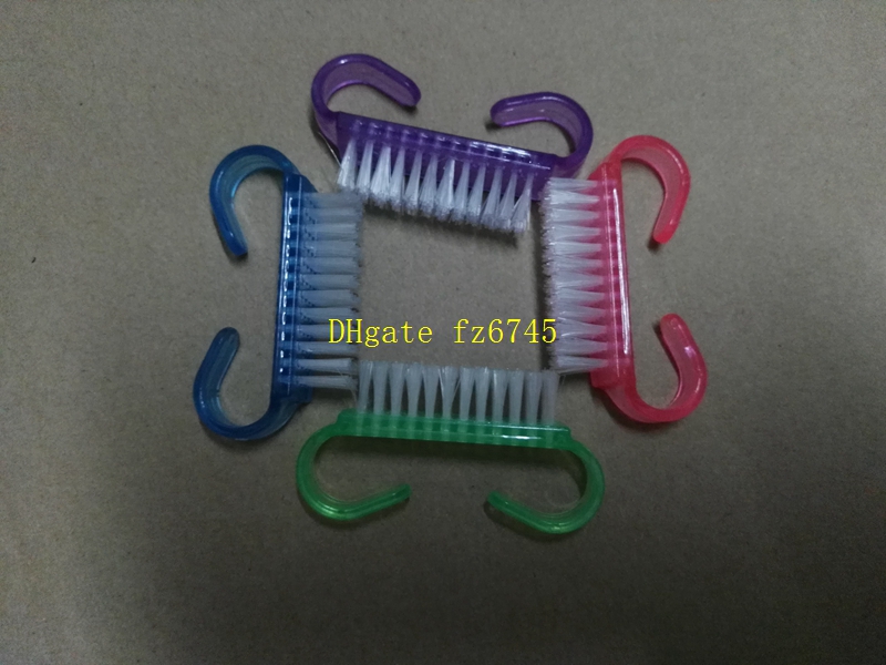 Nail Art Cleaning Dust Brush, Plastic Remove Dust Small Angle Clean,Soft Manicure Pedicure Tool