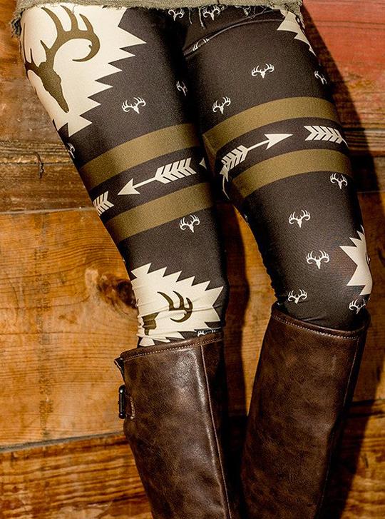 Women Elk Deer Printed Stretchy Skinny Pants Leggings Stripe Chevron Tight pant teen girl lady Xmas Series clothing gift 16 styles S M L XL