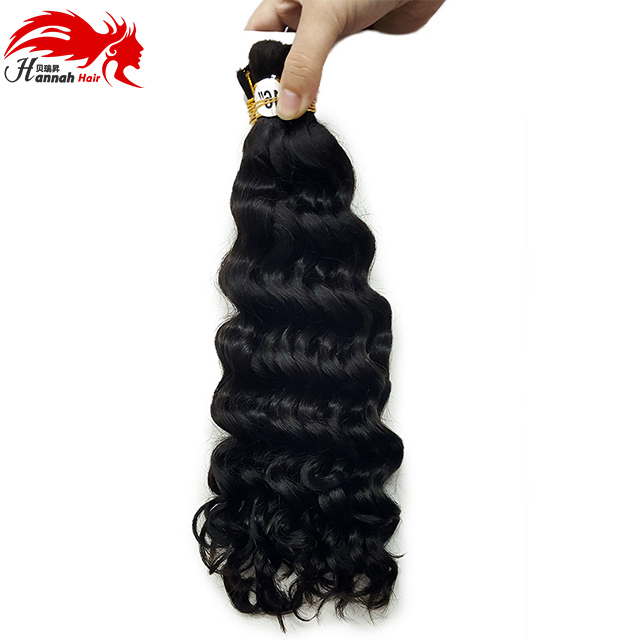 Boho Braids bulk hair for braiding Deep Curly Wave Unprocessed Human Braiding Hair Bulk No Weft 3 Bundle 150g Brazilian