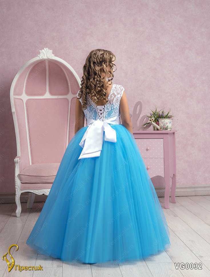 cheap lace arabic flower girl dresses blue lace up tulle child wedding dresses vintage little girl pageant dresses fg01