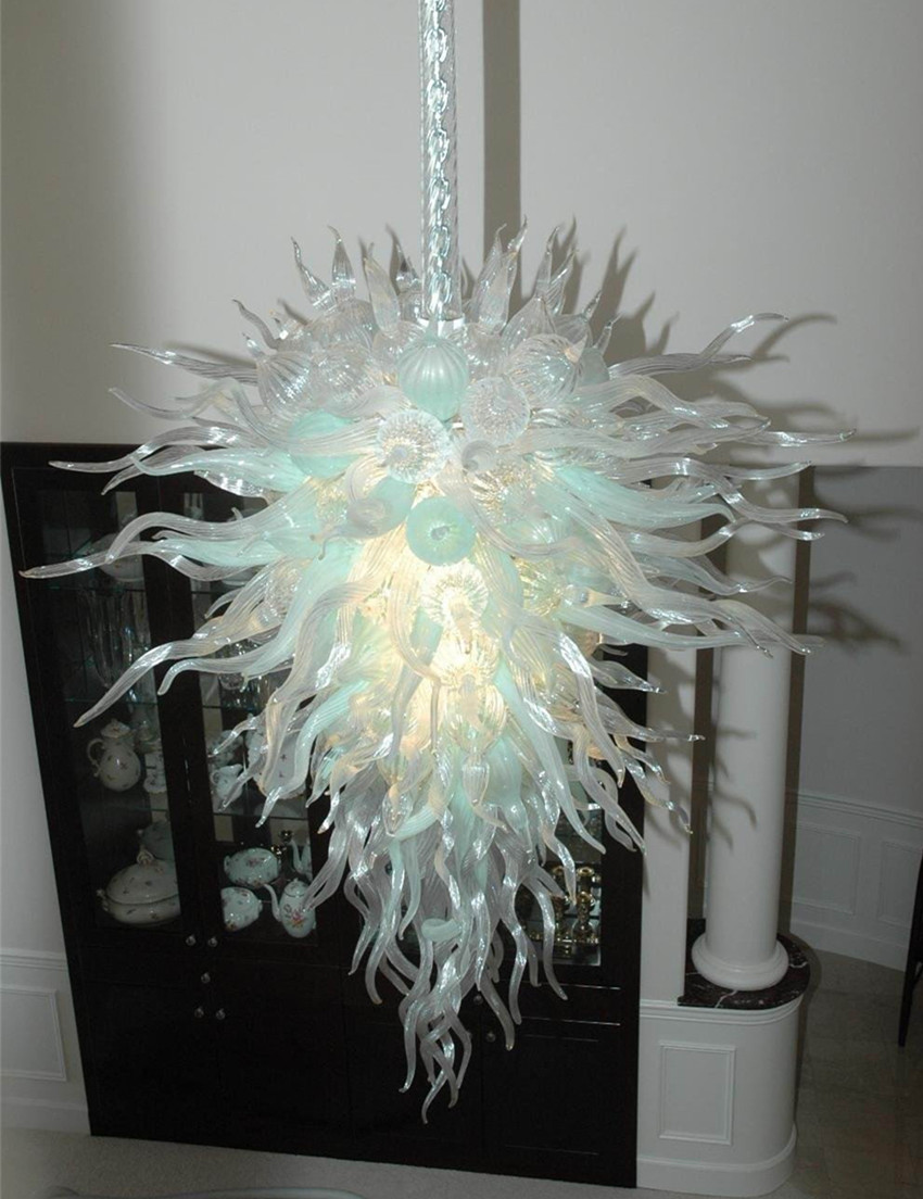 Lamps Modern Large Handmade Blown Glass Chandeliers Lights Fashion LED Saving Light Source Chandelier Lighting