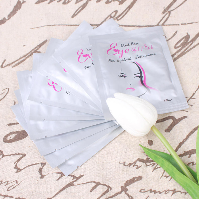50pairs/pack New Paper Patches Eyelash Under Eye Pads Lash Eyelash Extension Paper Patches Eye Tips Sticker Wraps Make Up Tools