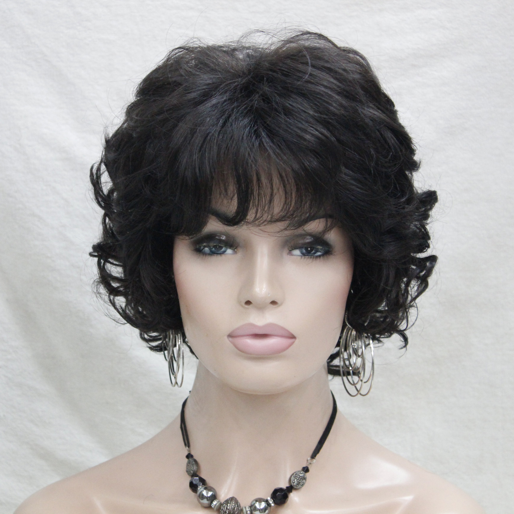 2017 new fashion health Dark brown curly women's short wavy wig for every day
2017 new fashion health Dark brown curly women's short wavy wig for every day