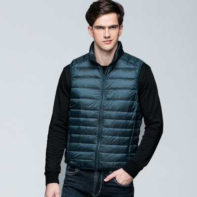 Fall- New Mens Winter Jackets Vest Duck Fluff White Duck Down Plus Size XXXXL Casual Men Down Vest Outdoor Parkas Hombre