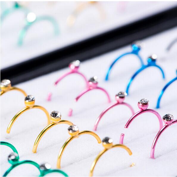 2017 fashion Nose Rings & Studs NEW 40PCS nose ring box packaging three colors nose ring set auger decorative accessories, Silver
2017 fashion Nose Rings & Studs NEW 40PCS nose ring box packaging three colors nose ring set auger decorative accessories, Silver