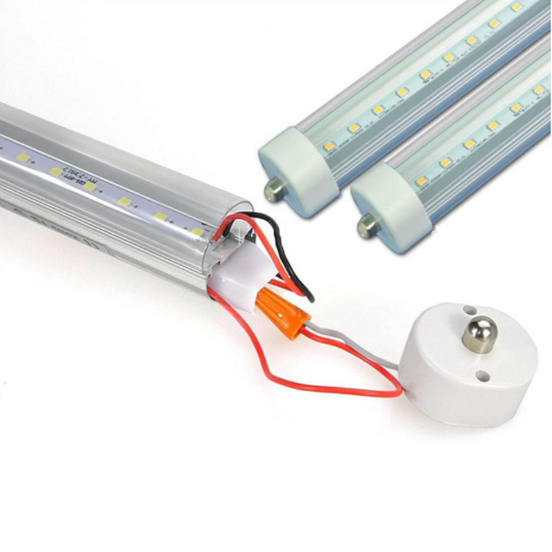 8ft FA8 single pin T8 LED tube light lamp bulbs SMD2835 fluorescent 2.4M 8ft 192leds 45W Cold White AC85-265V Stock In US CNSUNWAY LIGHTING Garage Sho