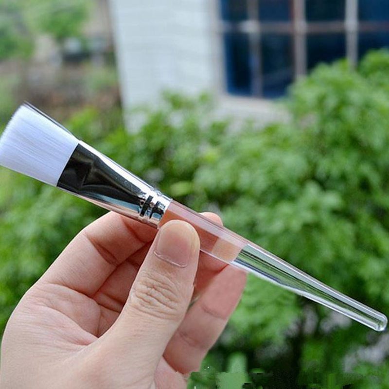 Facial Mask Brush Plastic Handle Cosmetic Tools Soft Fiber Hair Foundation Makeup Face Treatment Salon Beauty Tool F20171111