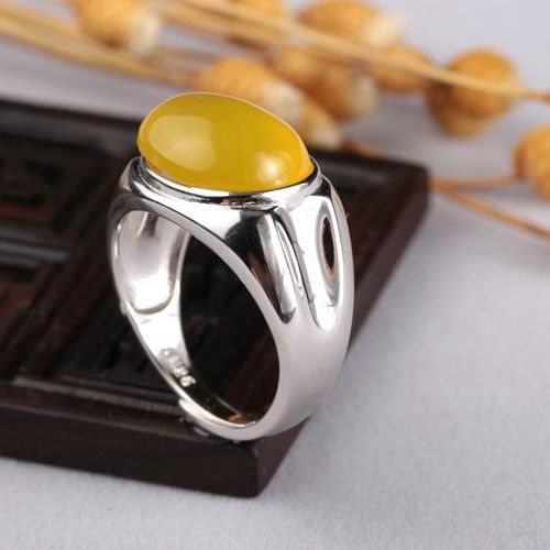 Fine Silver 925 Sterling Silver 11x13mm Oval Cabochon Semi Mount Engagement Ring Setting