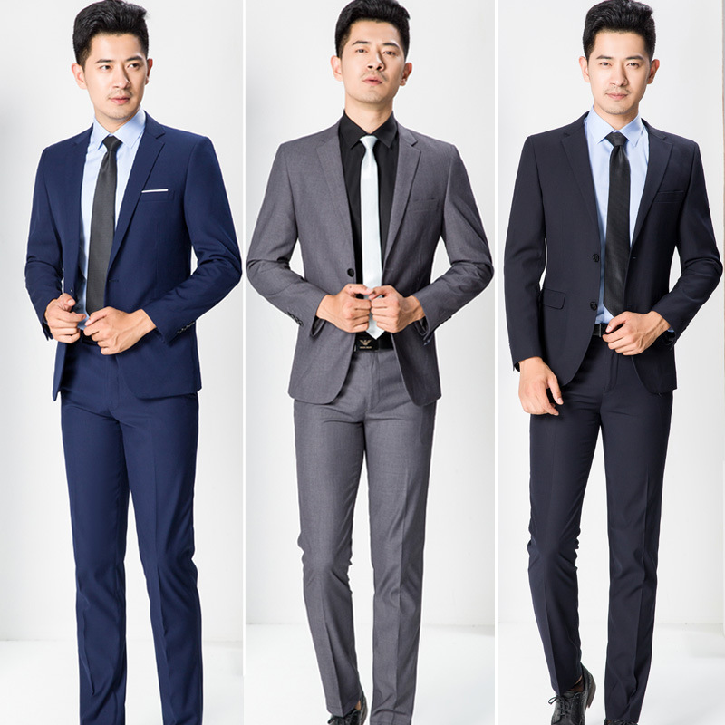 Wholesale- 2020 New Mens Business Suits Casual Blazer Mens Professional Clothing 2 Pieces Jacket+Pants Groomsman Dinner Jacket MT287, Gray two button
Wholesale- 2020 New Mens Business Suits Casual Blazer Mens Professional Clothing 2 Pieces Jacket+Pants Groomsman Dinner Jacket MT287, Gray two button