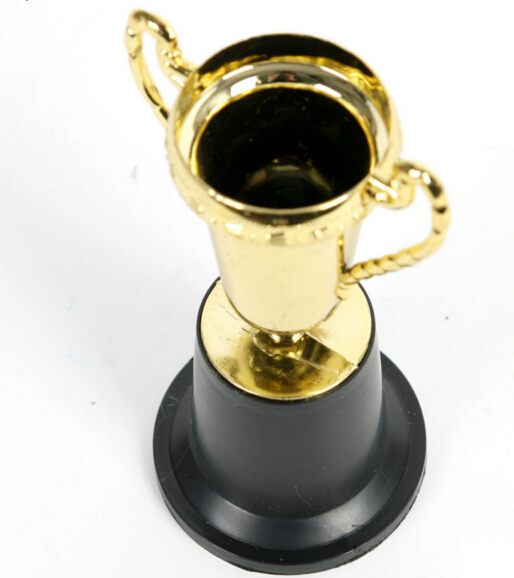 Favor 10pcs/lot Plastic gold cup trophy,Kids sports medal.Winner medal.Educational props reward,Creative gift prizes toys for children