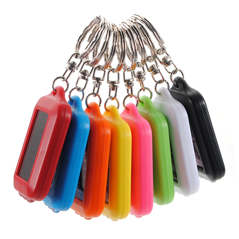 3 LED Lighting 8 Colors Solar Power Rechargeable Flashlight Key chain Light Torch Ring Holder
3 LED Lighting 8 Colors Solar Power Rechargeable Flashlight Key chain Light Torch Ring Holder