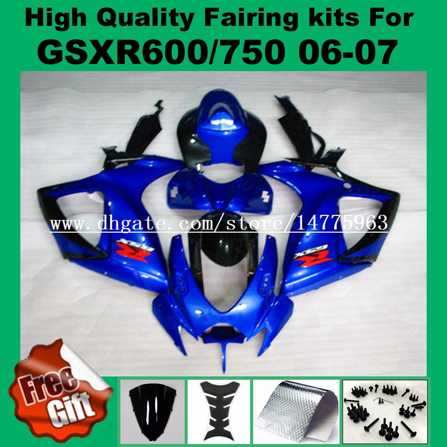 Blue blk fairings for SUZUKI GSXR600 06 07 GSXR750 GSX-R600 GSX-R750 2006 2007 #62V73 GSXR 600 750 06 07 K6 fairing kits +Windscreen +Screws, As picture show
Blue blk fairings for SUZUKI GSXR600 06 07 GSXR750 GSX-R600 GSX-R750 2006 2007 #62V73 GSXR 600 750 06 07 K6 fairing kits +Windscreen +Screws, As picture show