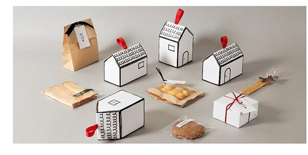1000pcs Small House Paper Packing box nougat cookies candy box wedding gift Boxes gifts box Free DHL FEDEX Shipping