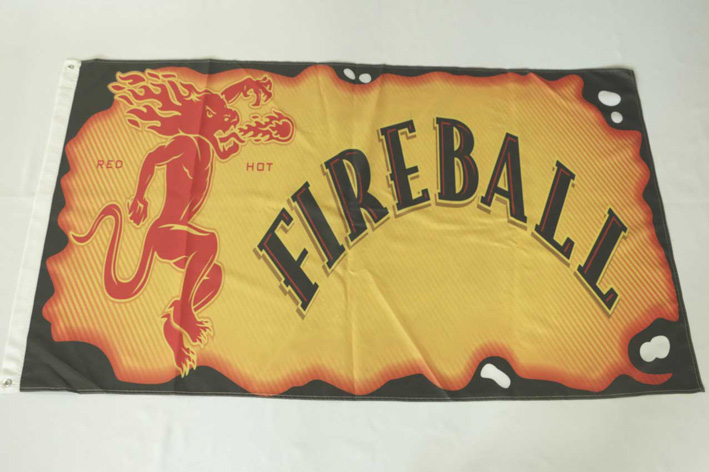 Fireball flag for Cinnamon Whisky 3ft x 5ft Polyester Flags and banners Double Stitched High Quality Banner от DHgate WW
