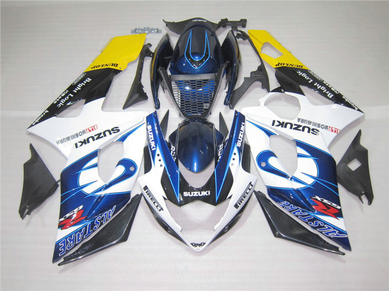 Injection molding fairing kit for Suzuki GSXR1000 05 06 blue white yellow black fairings set GSXR1000 2005 2006 OT08, Same as picture
Injection molding fairing kit for Suzuki GSXR1000 05 06 blue white yellow black fairings set GSXR1000 2005 2006 OT08, Same as picture