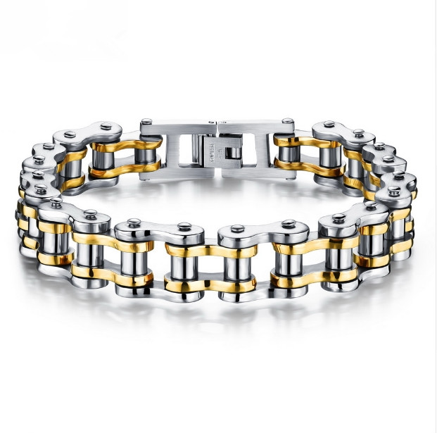 Fashion Men Biker Bicycle Motorcycle Chain Men's Bracelets Bangles Fashion 3 Color Stainless Steel Jewelry
Fashion Men Biker Bicycle Motorcycle Chain Men's Bracelets Bangles Fashion 3 Color Stainless Steel Jewelry
