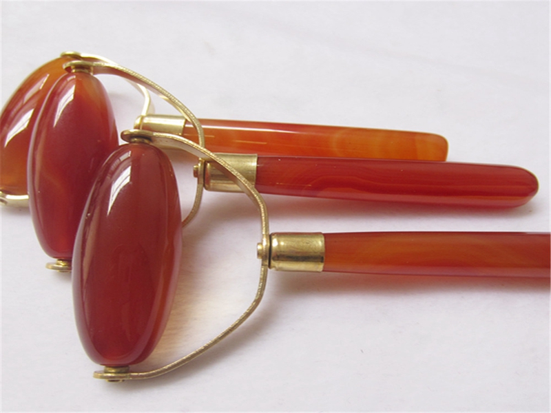 Natural Agate Skin Care New Face Pratical Jade Facial Massage Roller Anti Wrinkle Healthy Face Body Head Neck Foot Nature Beauty Tool