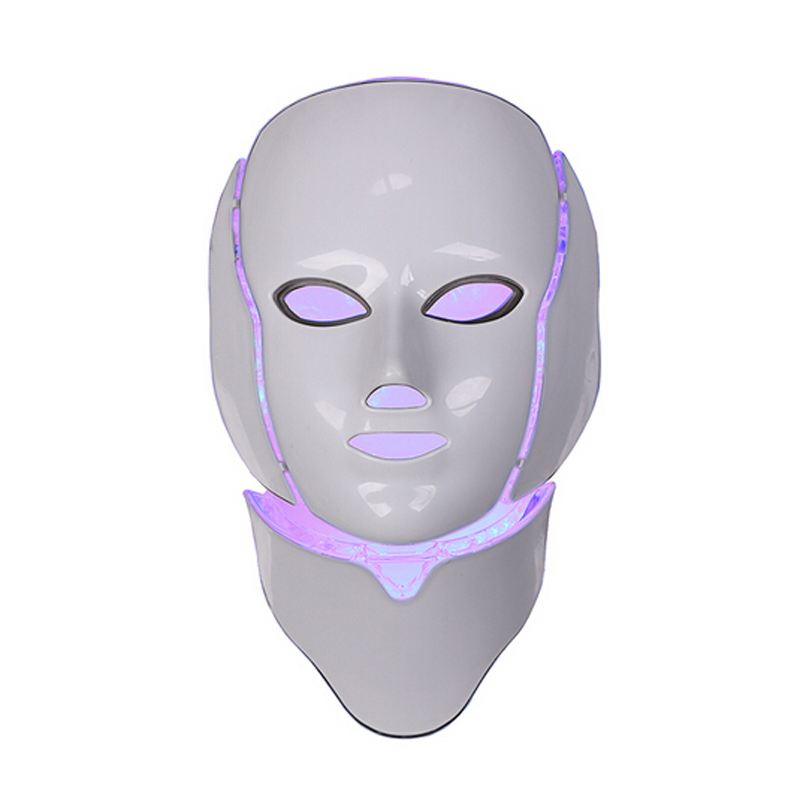 IPL light therapy Skin rejuvenation led neck mask with 7 colors for home use free shipping