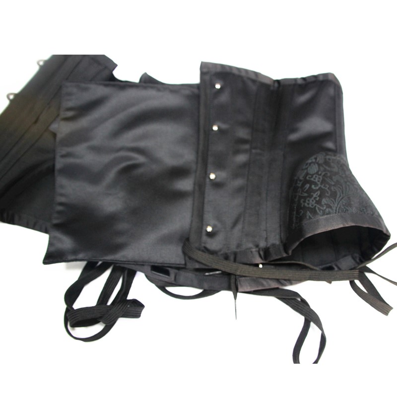 Hourglass Waist Training Corset Women Sexy 16 Steel Bones Underbust Waist Taming Corsets with Brocade Embroidery Hip Panels Waist Trainer