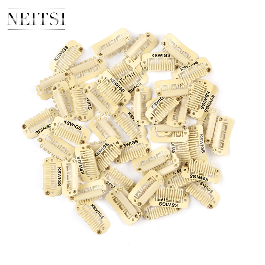Neitsi Professional 2.3cm Metal U Shape Snap Clips For DIY Clip In Hair Extensions Blond# 100pcs/lot
Neitsi Professional 2.3cm Metal U Shape Snap Clips For DIY Clip In Hair Extensions Blond# 100pcs/lot