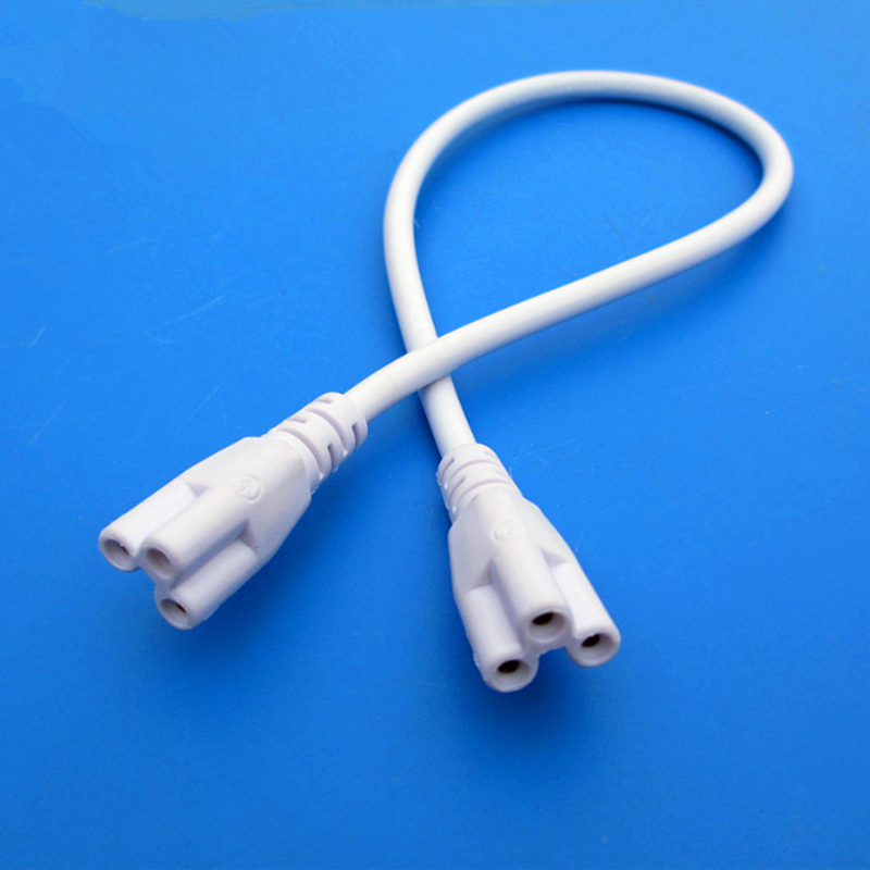 led accessory wire t8 t5 1ft 2ft 3ft 4ft 5ft Cable for Integrated T8 T5 led tubes lights Connector CE ROHS UL DLC cable cords Extension Power Plug No 