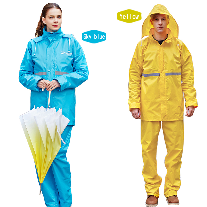 Rainfreem Impermeable Raincoat Women/Men Rainwear Single-layer Women Motorcycle Suits Waterproof Rain Gear Poncho