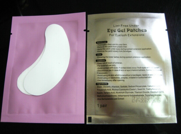Wholesale 200pairs under eye pads the thinest lint free Eye Gel patches for eyelash extension from south korea Free shipping