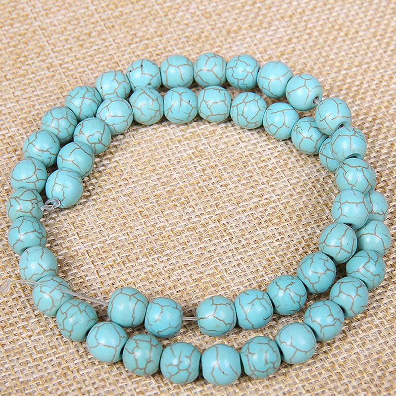 Natural Synthesis Blue Turquoise Stone Beads Round Loose Beads 15" Strand 4 6 8 10 12 14MM Pick Size For Jewelry Making
Natural Synthesis Blue Turquoise Stone Beads Round Loose Beads 15" Strand 4 6 8 10 12 14MM Pick Size For Jewelry Making