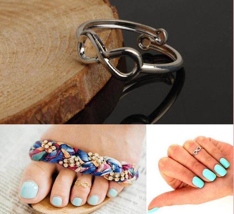 Lady Women Toe Rings Vintage Simple Infinity Midi Finger Ring Unique Gold Silver Adjustable Foot Jewelry Beach Retro Stylish Body Jewellry
Lady Women Toe Rings Vintage Simple Infinity Midi Finger Ring Unique Gold Silver Adjustable Foot Jewelry Beach Retro Stylish Body Jewellry