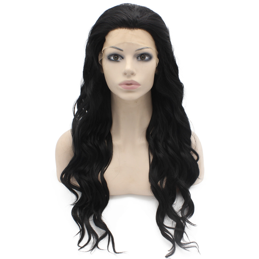S06 24" Long #1 black 150% Density Lace Front Heat Friendly Synthetic Wig
S06 24" Long #1 black 150% Density Lace Front Heat Friendly Synthetic Wig