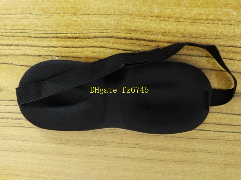 Fast Shipping Newest 3D Sleep mask eyemask Travel 3D Sponge Eye MASK Black Sleeping Eye Mask Cover For health care