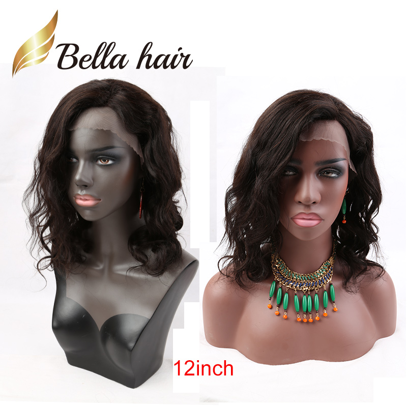 Glueless Brazilian Wavy Short Cut Remy Virgin Human Hair HD Transparent Lace Front Wigs Full Lace Wig For Black Women Pre Plucked Unique Bob Style Wig