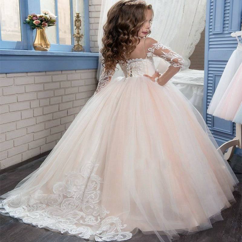 Arabic Blush Pink Flower Girls Dresses For Weddings Long Sleeves Lace Appliques Ball Gown Birthday Girl Communion Pageant Gown LYF06, Green
Arabic Blush Pink Flower Girls Dresses For Weddings Long Sleeves Lace Appliques Ball Gown Birthday Girl Communion Pageant Gown LYF06, Green