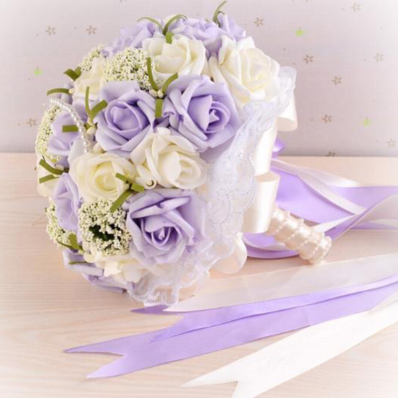 2018 Bride Holding Flowers Handmade Flowers Bridal Bouquets Purple Pearls Wedding Bouquets with Wrist Corsage Gift Artificial Flowers
2018 Bride Holding Flowers Handmade Flowers Bridal Bouquets Purple Pearls Wedding Bouquets with Wrist Corsage Gift Artificial Flowers
