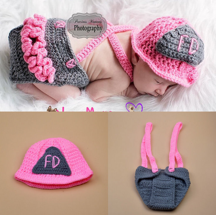 Cute Pink Firemen D… - image