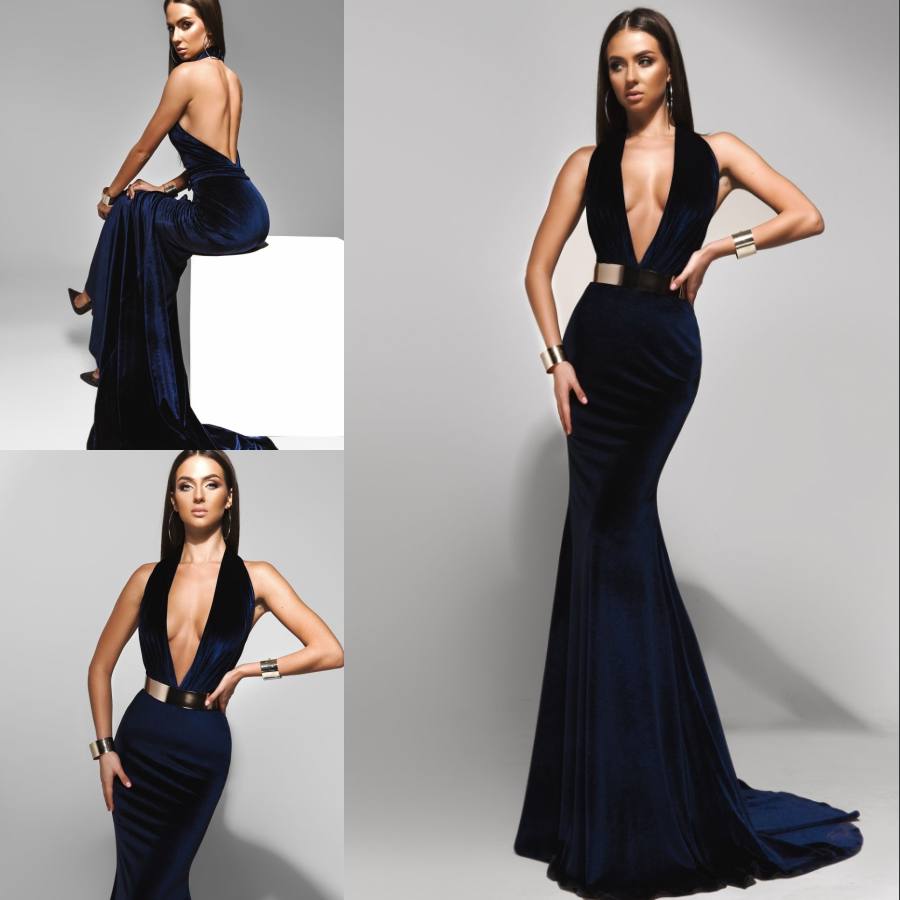 Sexy Deep V-Neck Mermaid Formal Dresses Evening Wear Velvet Backless Evening Gowns Sweep Train Cheap Long Prom Dress, Dark red
Sexy Deep V-Neck Mermaid Formal Dresses Evening Wear Velvet Backless Evening Gowns Sweep Train Cheap Long Prom Dress, Dark red