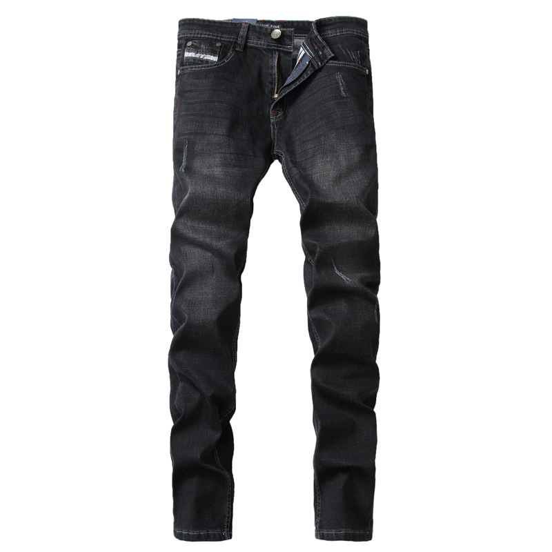 Wholesale- 2017 Spring New Arrival Good Quality Black Denim Men Basic Style Straight Jeans For Men Moustache Rip Biker Jeans 29-40, 707
Wholesale- 2017 Spring New Arrival Good Quality Black Denim Men Basic Style Straight Jeans For Men Moustache Rip Biker Jeans 29-40, 707