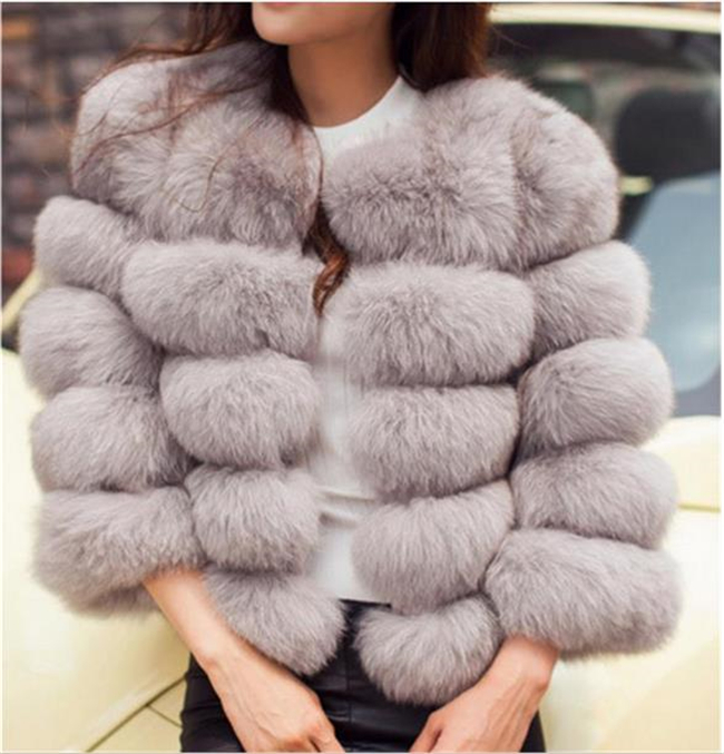 Women's Real Fox Fur Vest - Winter Warm Jacket Coat Waistcoat, Short, Multiple Colors, Fashion Slim Style B1