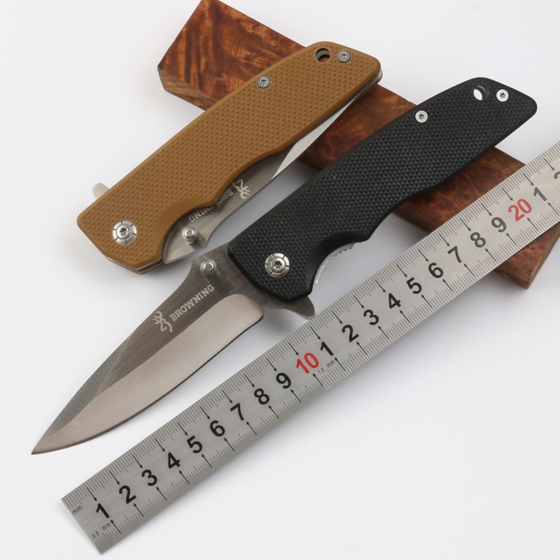 2 Colors New Browning G10 Tactical Folding Knife 440C Outdoor Camping Hunting Survival Pocket EDC Tools Clip Utility Gift Box Collection
2 Colors New Browning G10 Tactical Folding Knife 440C Outdoor Camping Hunting Survival Pocket EDC Tools Clip Utility Gift Box Collection