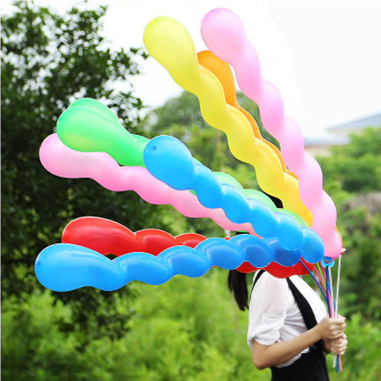 100pcs/lot Screw Twisted Latex Balloon Spiral Thickening Long Balloon Bar KTV Party Supplies Strip Shape Balloon Inflatable Toys, Multicolor 
100pcs/lot Screw Twisted Latex Balloon Spiral Thickening Long Balloon Bar KTV Party Supplies Strip Shape Balloon Inflatable Toys, Multicolor